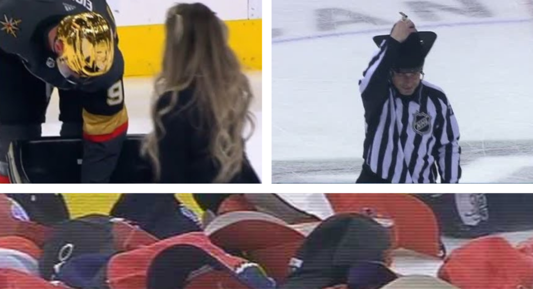 Największa tajemnica NHL – owych hat tricków. Oto, co dzieje się z czapkami rzuconymi na lód