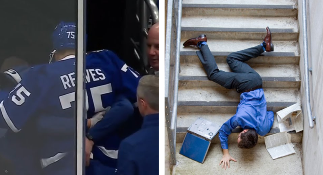 Nocna Zmiana z NHL: Reaves spadł ze schodów, Kyrou się rozpłakał