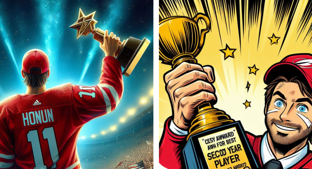 Nikt nie kocha drugoroczniaków w NHL. My ich docenimy! Carson Trophy