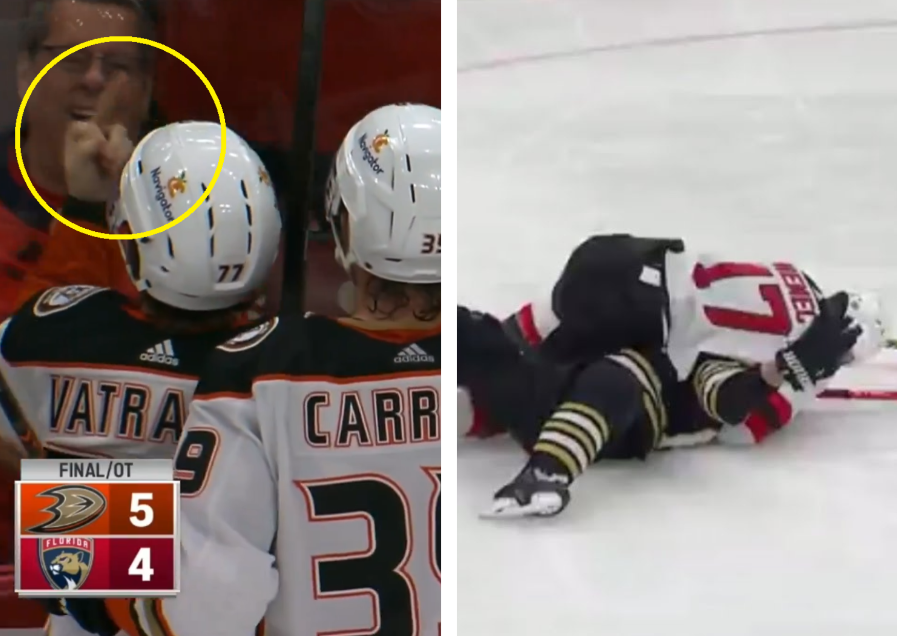 Nocna Zmiana z NHL: Franek pokazał środkowy palec, słowackie MMA