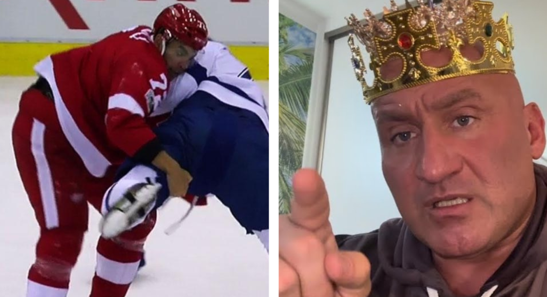 MMA w NHL. Obalenia i kopnięcia? Najman nie był pierwszy
