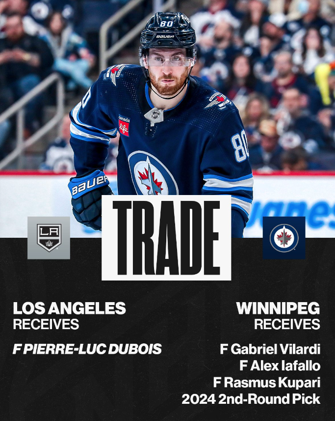 NHL transfer Pierre Luc Dubois