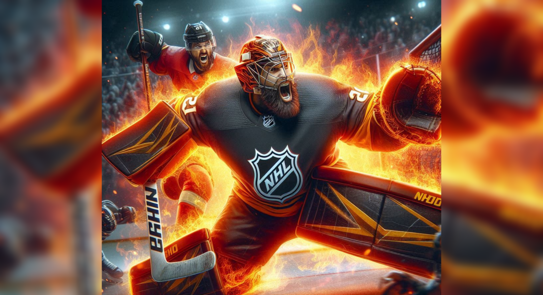Bramkarz-ochroniarz z NHL! Pierwszy z gatunku wściekłych golkiperów hokeja