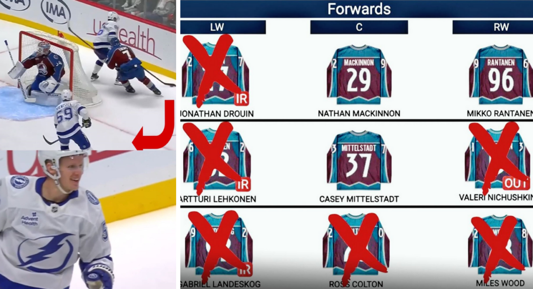 Raport z NHL: Izba przyjęć w Colorado. Dał rodzicom powód do pocałunku