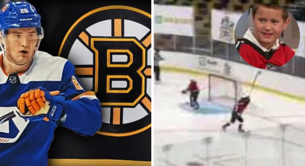 Podbił serca NHL w Bostonie jako 9-latek. Teraz został graczem Bruins