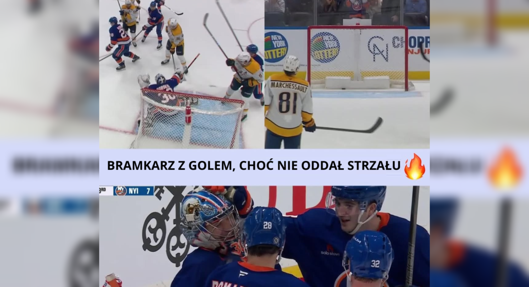 Nocna Zmiana z NHL. Bramkarz z golem, choć nie oddał strzału!
