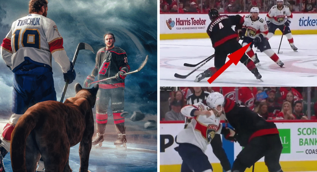 Raport z NHL. Bójka o strzelony w kierunku zawodnika krążek. Huragany ledwo wiały