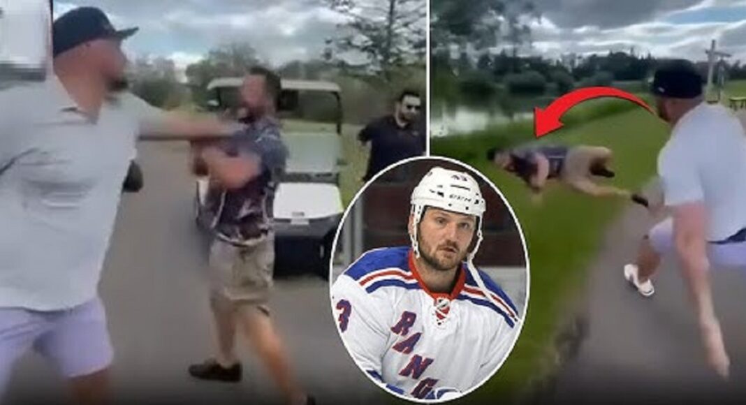 Hokejowe starcie na polu golfowym. Ex NHL owiec krzyczał i bił