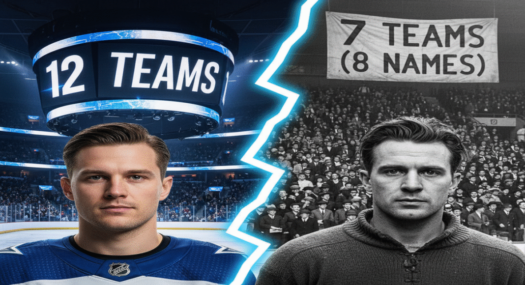 Rekordy transferów NHL. W lidze było 8 zespołów, on zdążył zagrać w 7. Hokej