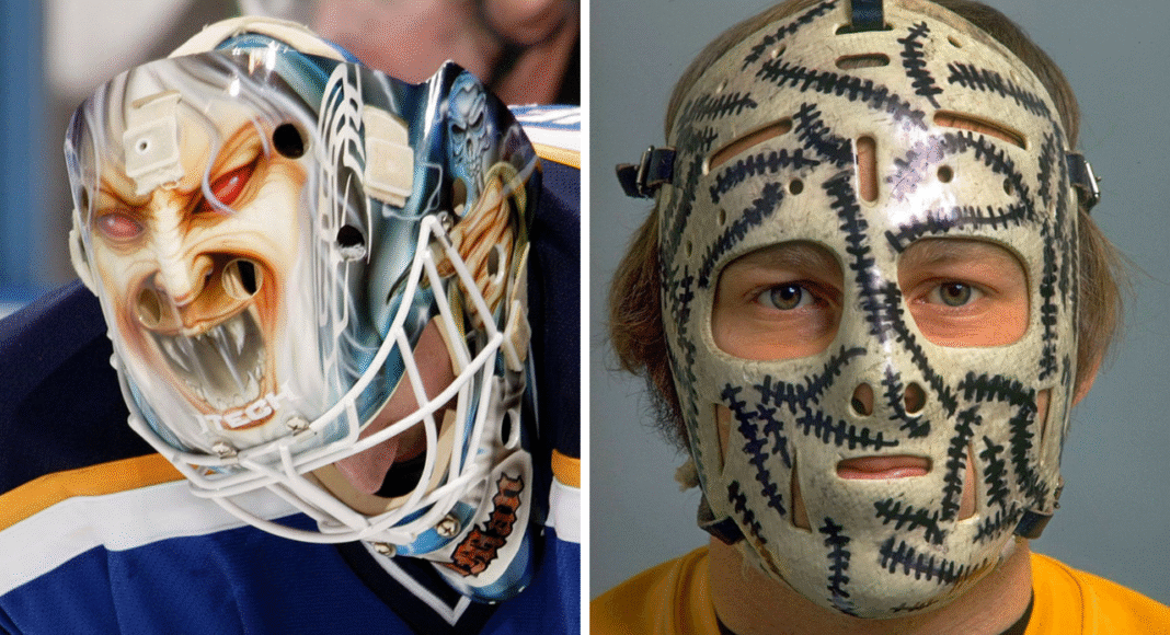 Horror w najczystszej postaci! Budzące grozę maski bramkarzy z NHL. Hokej