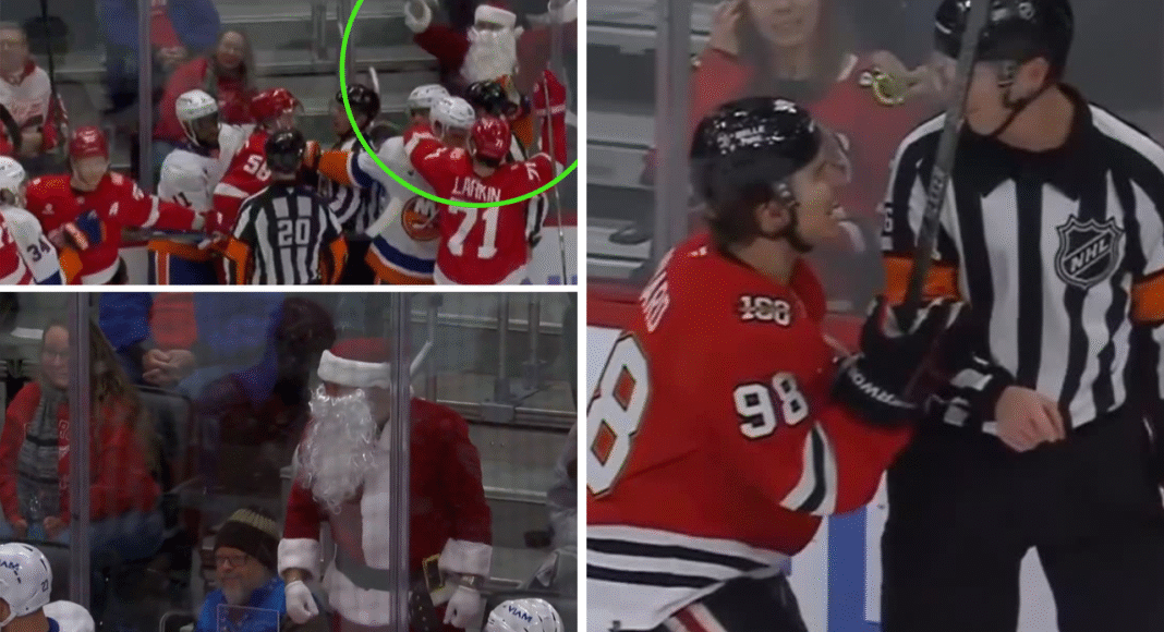 Nocna Zmiana z NHL. Święty Mikołaj kibicował zadymie. Hokej
