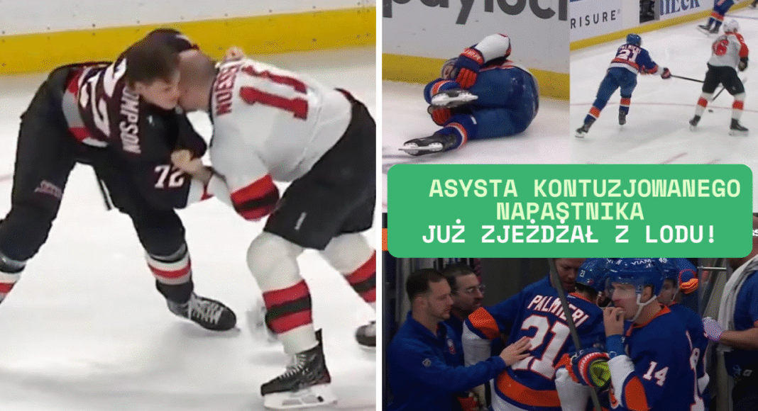 Raport z NHL. Asysta kontuzjowanego napastnika. Już zjeżdżał z lodu!