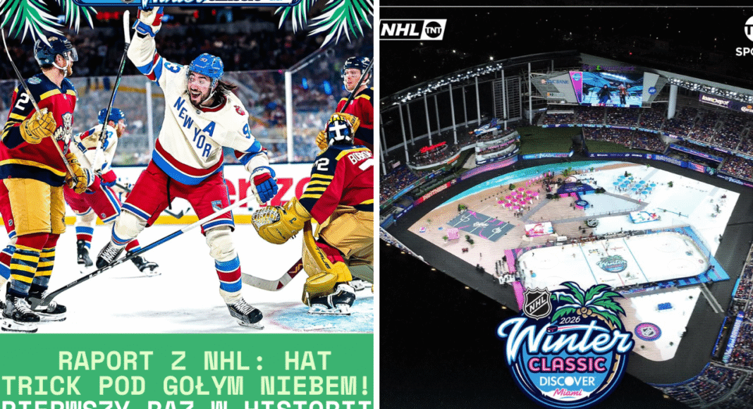 Raport z NHL: Hat trick pod gołym niebem! Pierwszy raz w historii. Hokej