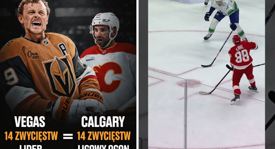 Raport z NHL: 14 zwycięstw i bycie liderem = 14 zwycięstw i ligowy ogon. Hokej