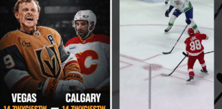 Hokej NHL Calgary Vegas tabela Patrick Kane