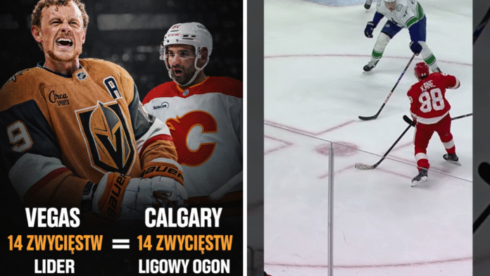 Hokej NHL Calgary Vegas tabela Patrick Kane Hokej NHL Calgary Vegas tabela Patrick Kane