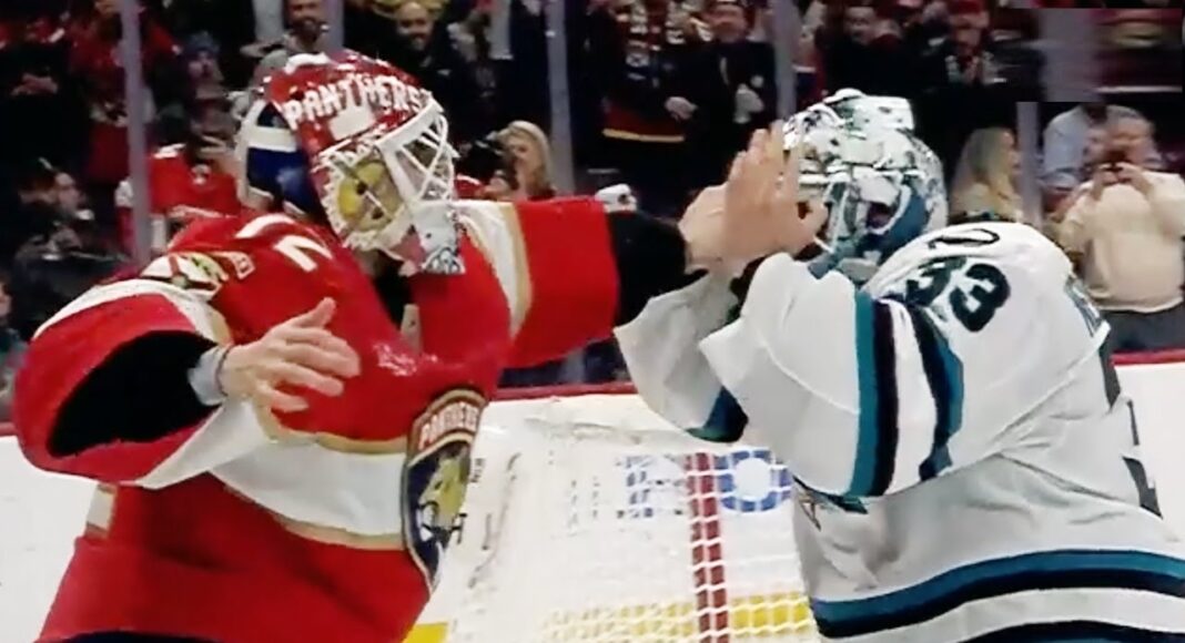 Nocna Zmiana z NHL: Bramkarska bójka pierwsza w lidze od 2020. Hokej