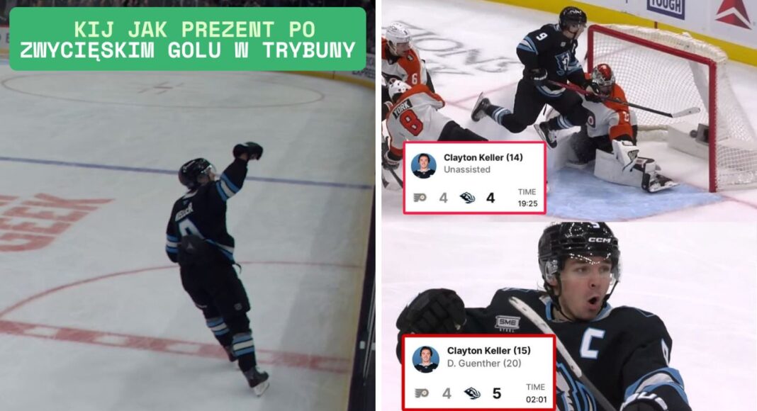 Raport z NHL: Kij jak prezent po zwycięskim golu w trybuny. Hokej