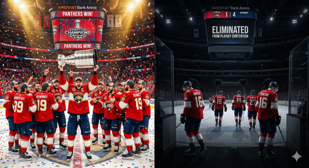 Zdobyli mistrzostwo NHL, a rok później spadli na dno! Panthers nie są pierwsi