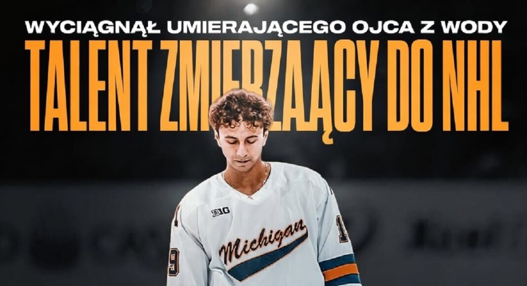 Wyciągnął umierającego ojca z wody. Rok później ubrał bluzę klubu NHL
