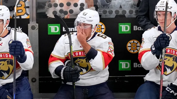 panthers-brad-marchand-cries-on-bench