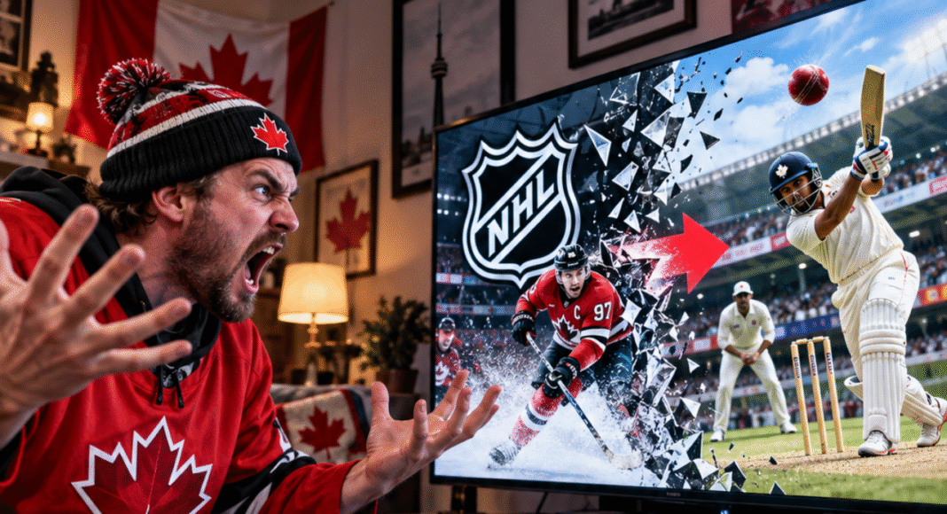Afera. Krykiet zastąpił hokej w kanadyjskiej telewizji! Kibice NHL w szoku