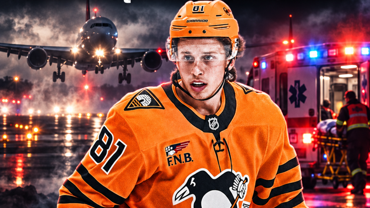 Ekipa z NHL wracała z meczu. Awaryjne lądowanie! Hokeistę zabrała karetka